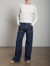 Max Pant in Stretch Denim - Denim