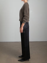 Taryn Pant in Vintage Satin - Black