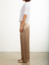 Taryn Pant in Vintage Satin - Buff