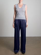 Taryn Pant in Vintage Satin - Night
