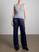 Taryn Pant in Vintage Satin - Night