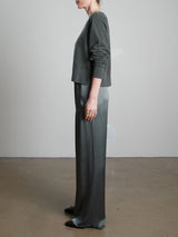 Taryn Pant in Vintage Satin - Nori