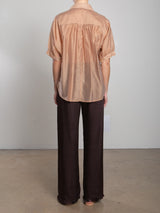 Taryn Pant in Vintage Satin - Raisin