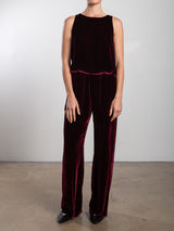 Taryn Pant in Velvet - Oxblood