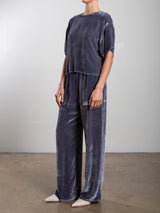 Taryn Pant in Velvet - Pewter