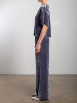Taryn Pant in Velvet - Pewter