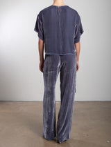 Taryn Pant in Velvet - Pewter