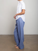 Casey Pant in French Linen - Bay