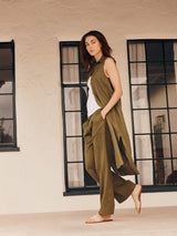 Casey Pant in French Linen - Surplus