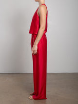 Casey Pant in Gossamer - Cherry