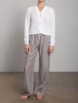 Casey Pant in Porto Stripe - Brown