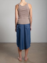 Nico Skirt in Chambray - Rinse