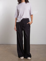 Spencer Pant in Chamois Flannel - Black