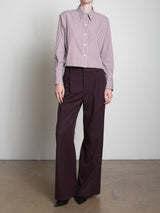 Spencer Pant in Chamois Flannel - Eggplant