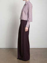 Spencer Pant in Chamois Flannel - Eggplant