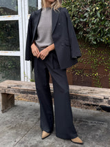 Spencer Pant in Sharkskin - Charcoal