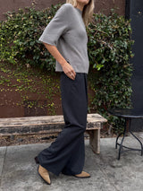 Spencer Pant in Sharkskin - Charcoal