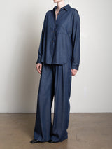 Spencer Pant in Tencel Denim - Dark Wash