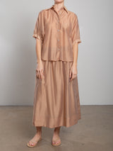 Claudia Skirt in Gossamer - Brulee