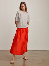 Claudia Skirt in Gossamer - Cherry