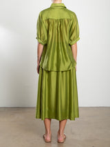Claudia Skirt in Gossamer - Lime