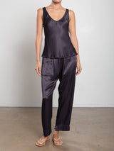 Calen Pant in Vintage Satin - Graphite