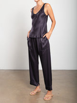 Calen Pant in Vintage Satin - Graphite