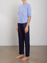 Calen Pant in Vintage Satin - Night