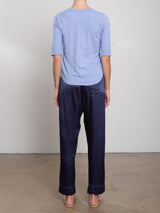 Calen Pant in Vintage Satin - Night