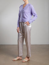 Calen Pant in Vintage Satin - Parchment