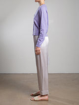 Calen Pant in Vintage Satin - Parchment