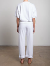 Leon Sweatpant in French Terry - White