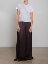Suri Skirt in Vintage Satin - Raisin