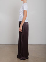 Suri Skirt in Vintage Satin - Raisin