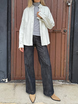 Mid-Rise Aiden Pant in Denim - Black