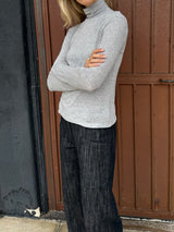 Mid-Rise Aiden Pant in Denim - Black