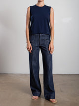 Mid-Rise Aiden Pant in Denim - Night
