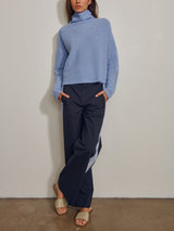Wes Pant in Marbella Poplin - Ink