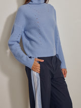 Wes Pant in Marbella Poplin - Ink
