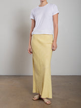 Romy Skirt in Heritage Linen - Butter