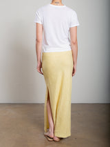 Romy Skirt in Heritage Linen - Butter