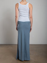 Romy Skirt in Heritage Linen - Sea