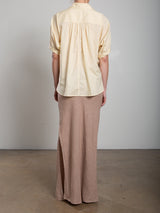 Romy Skirt in Heritage Linen - Sesame