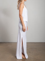 Romy Skirt in Heritage Linen - White