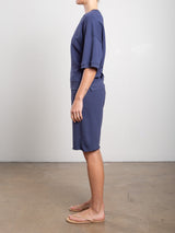 Tavi Short in French Terry - Blueberry