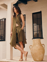 Inez Short in French Linen - Surplus