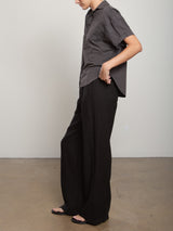 Rowe Shirt in Paperweight Cotton - Vintage Black