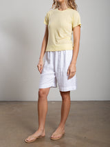 Jem Short in Heritage Linen - White