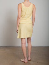 June Skirt in Heritage Linen - Butter