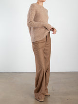 Josephine Pant in Cambridge Flannel - Saddle